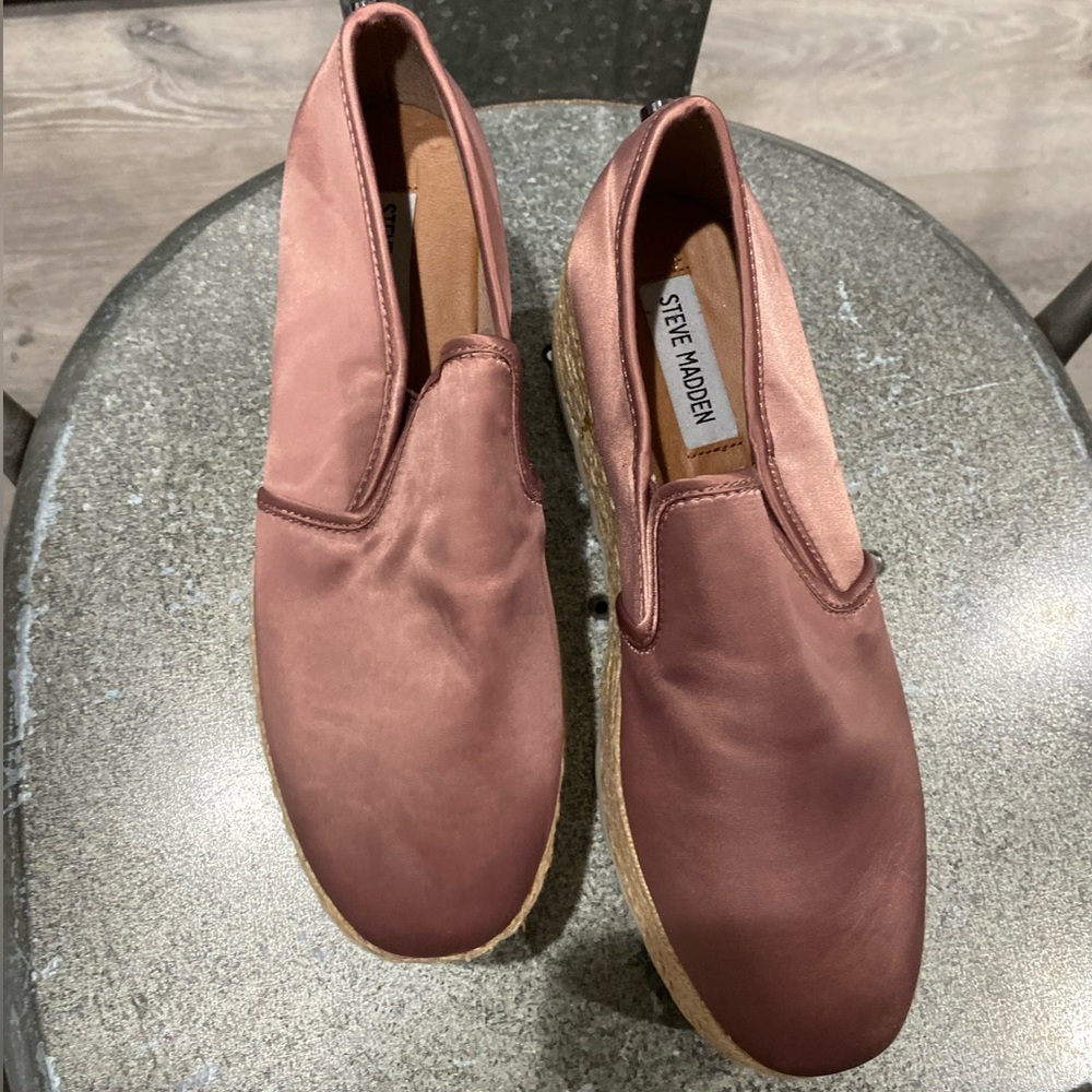 Steve Madden Pink high espadrilles size 7